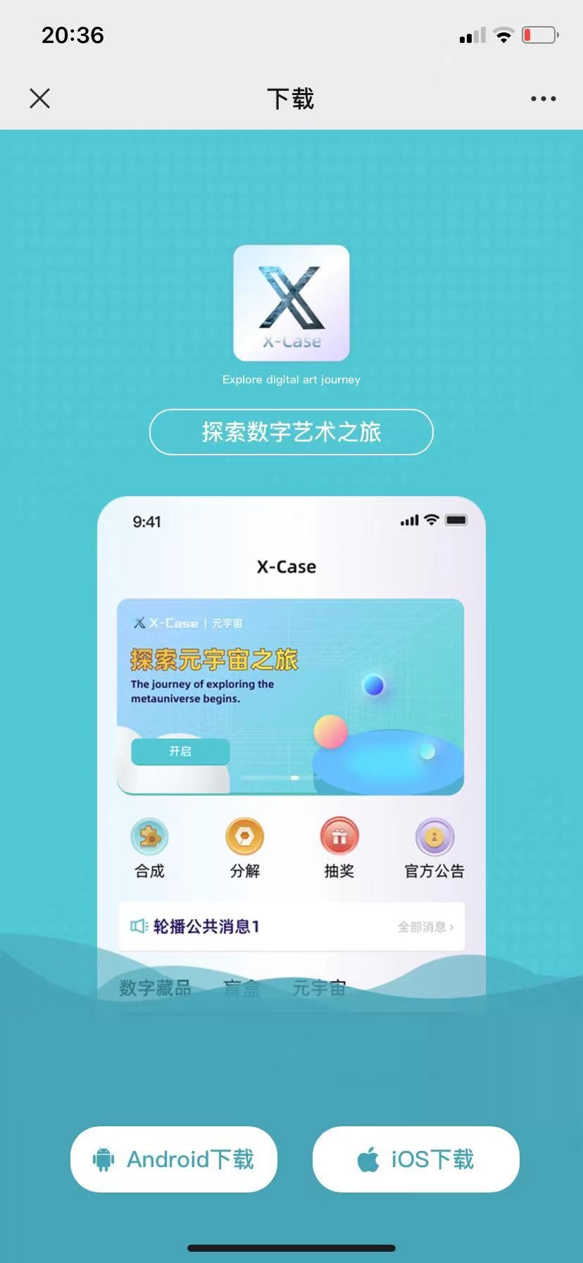 X-Case数藏平台H5截图